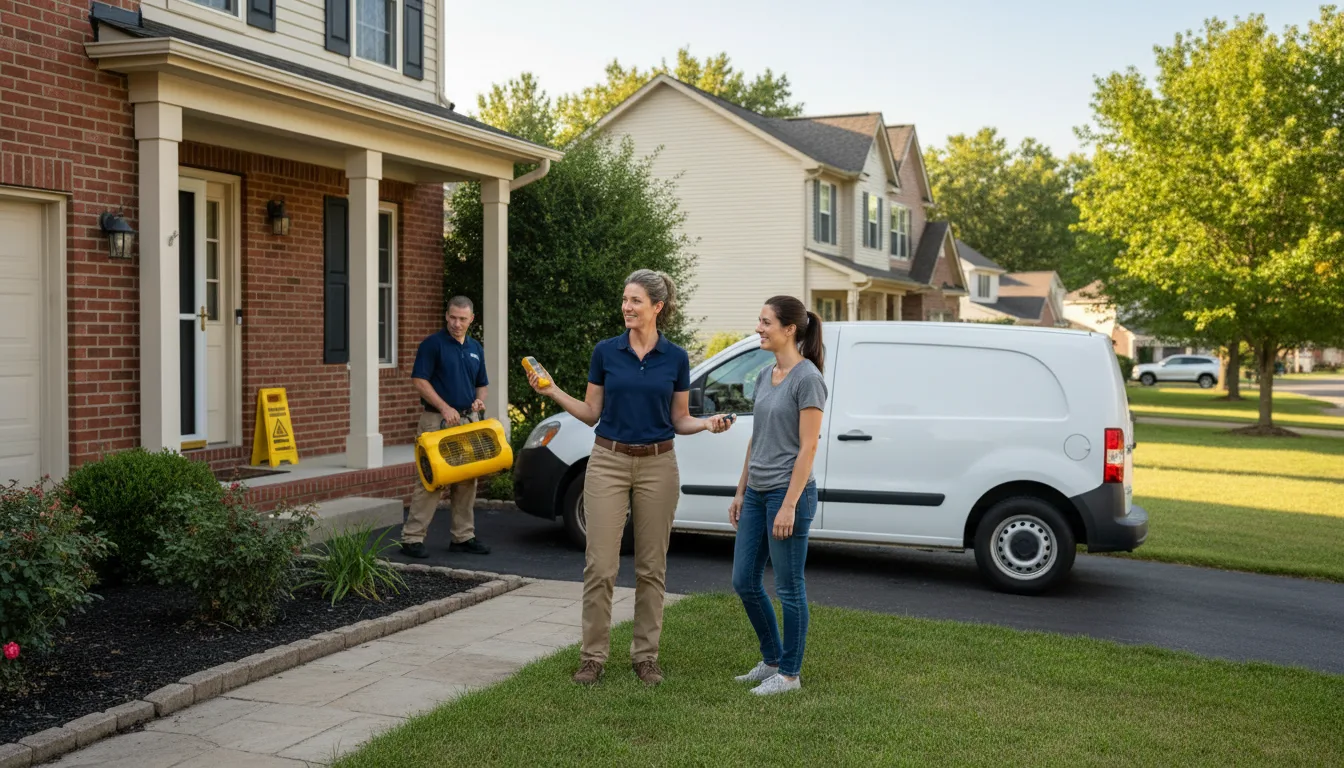 Residential water damage restoration in Markesan, WI